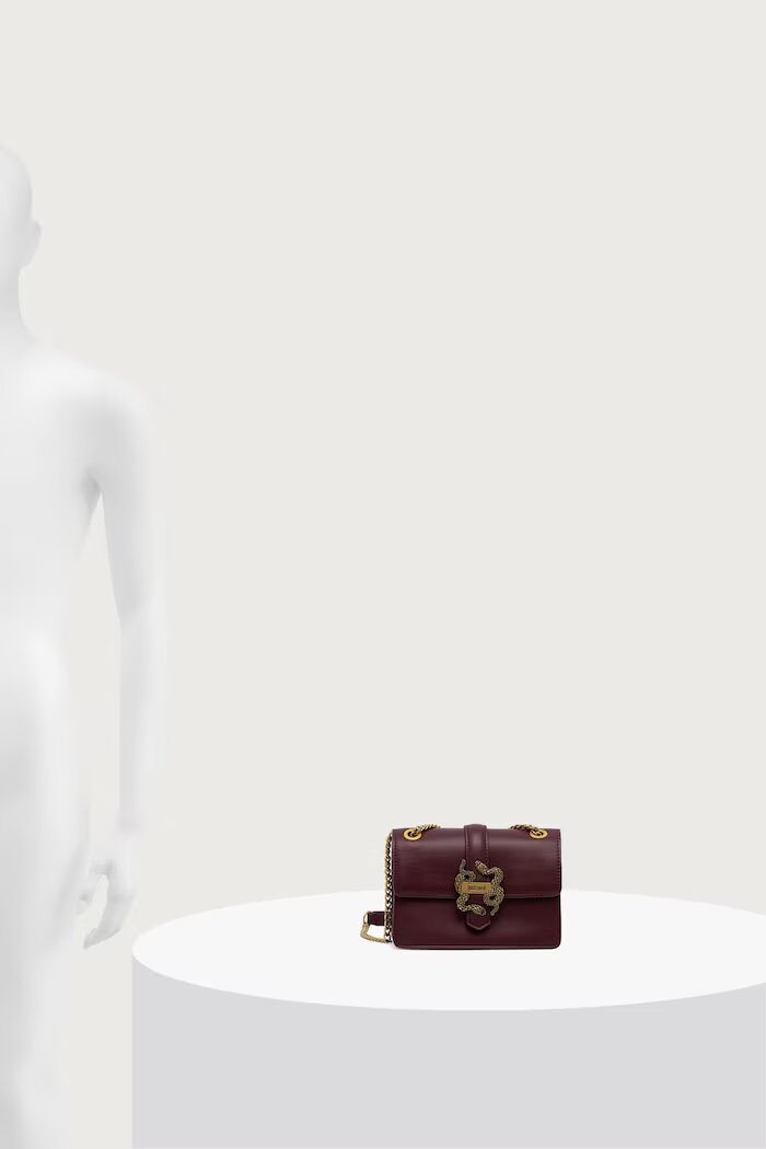 JUST CAVALLI чанта crossbody дамска от имитация на кожа бордо 81RA4BA3 ZSA89