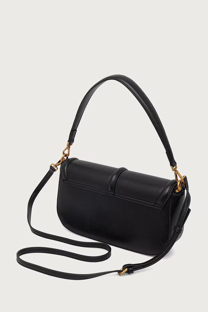 JUST CAVALLI чанта crossbody дамска от имитация на кожа черна 81RA4BN3 ZS749