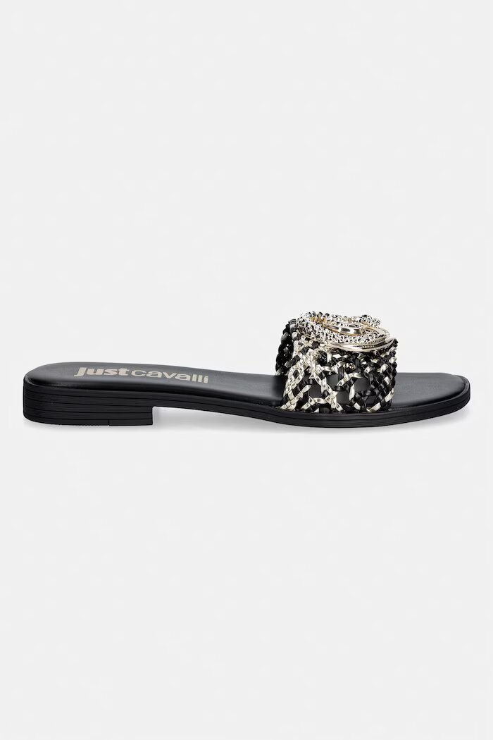 JUST CAVALLI чехли дамски черни 80RA3S83ZSE38PL9