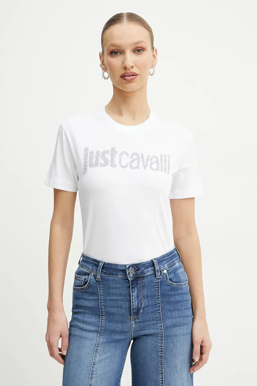 JUST CAVALLI Памучна тениска