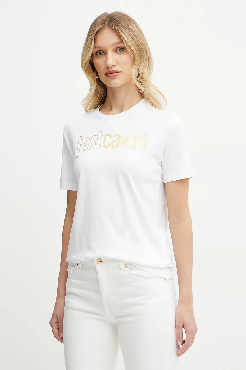 JUST CAVALLI Памучна тениска
