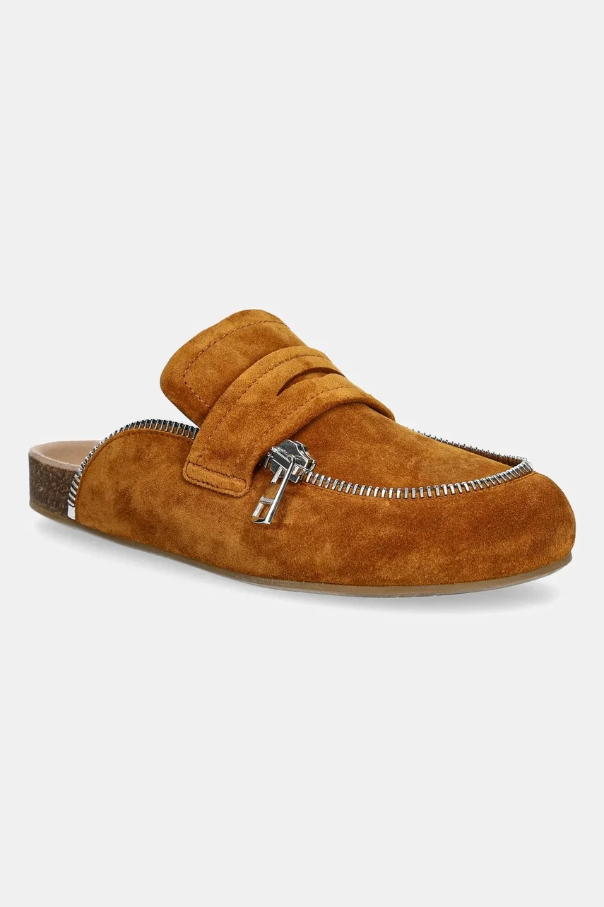 JW Anderson Велурени чехли Biker Loafer