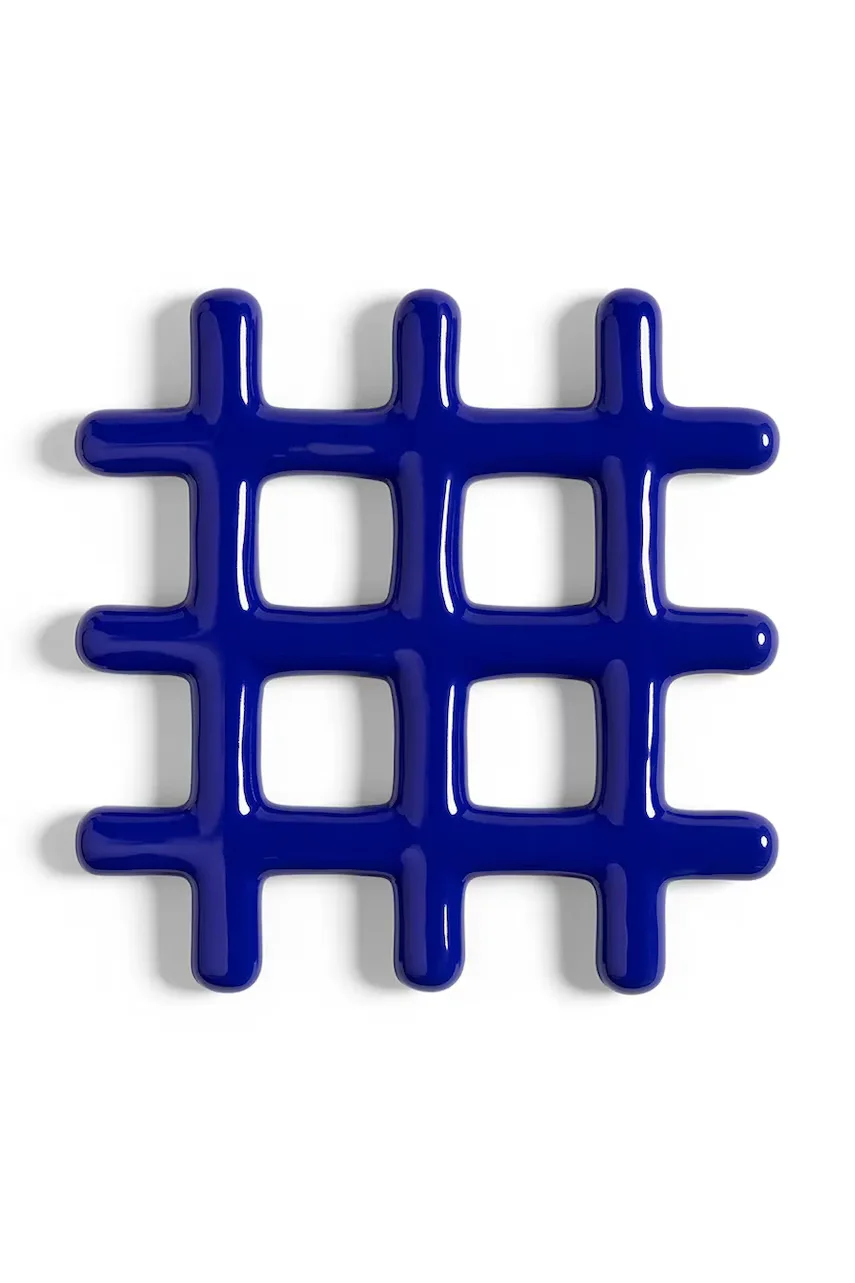&k amsterdam Стойка за топли съдове grid blue