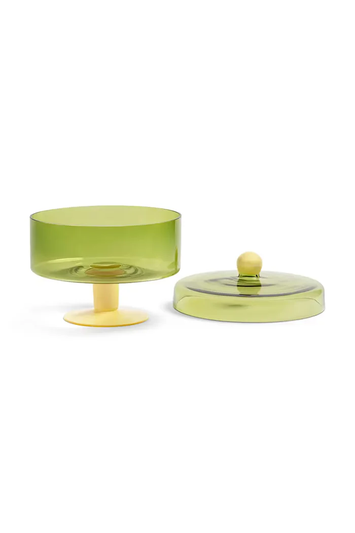 &k amsterdam Стойка за торта с капак duo green 165 L