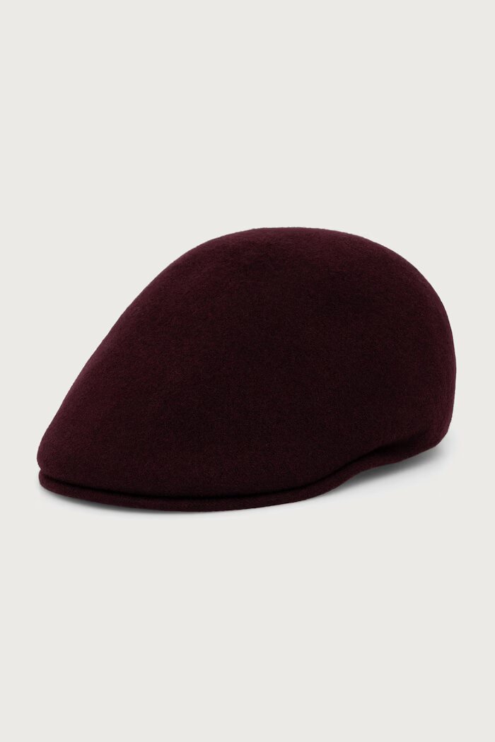 Kangol каскет от вълнена материя SEAMLESS WOOL 507 бордо K0875FA.VI503