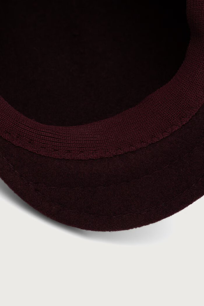 Kangol каскет от вълнена материя SEAMLESS WOOL 507 бордо K0875FA.VI503