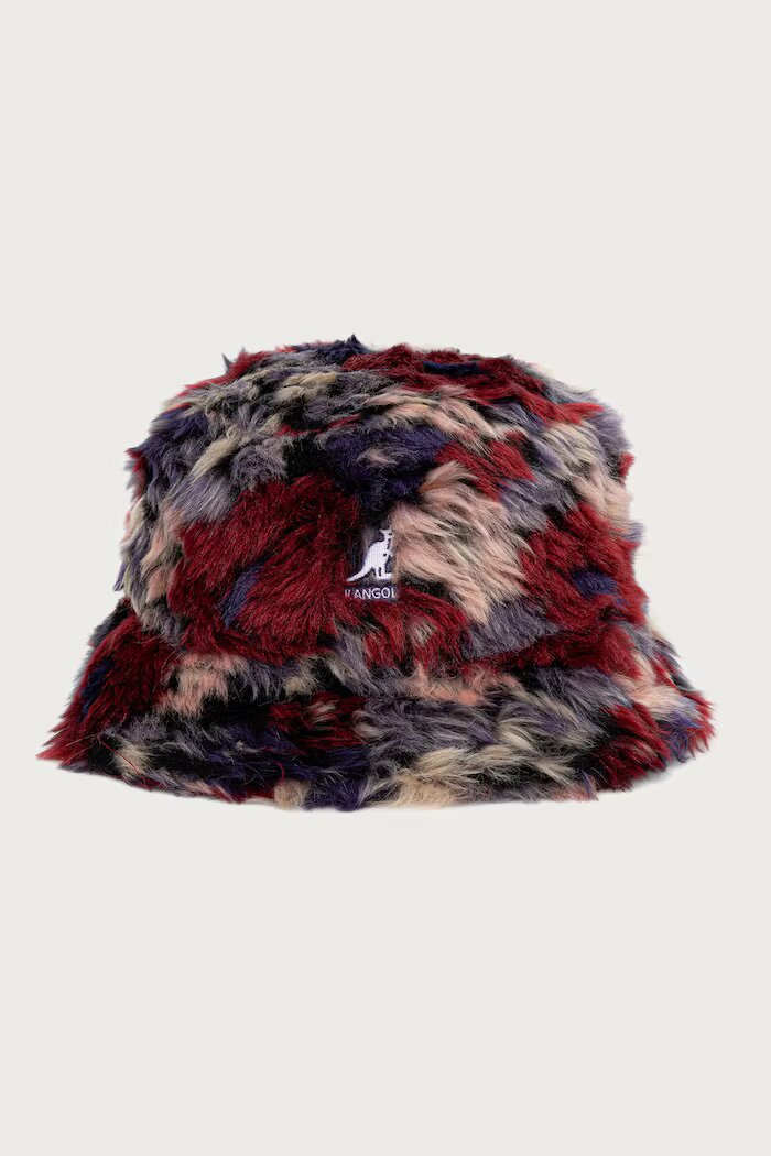 Kangol шапка идиотка дамска FAUX FUR BUCKET бордо K4370.PM521