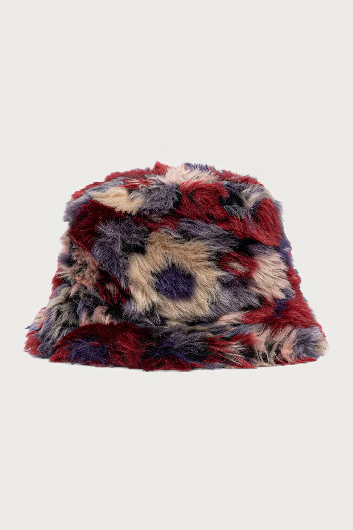 Kangol шапка идиотка дамска FAUX FUR BUCKET бордо K4370.PM521