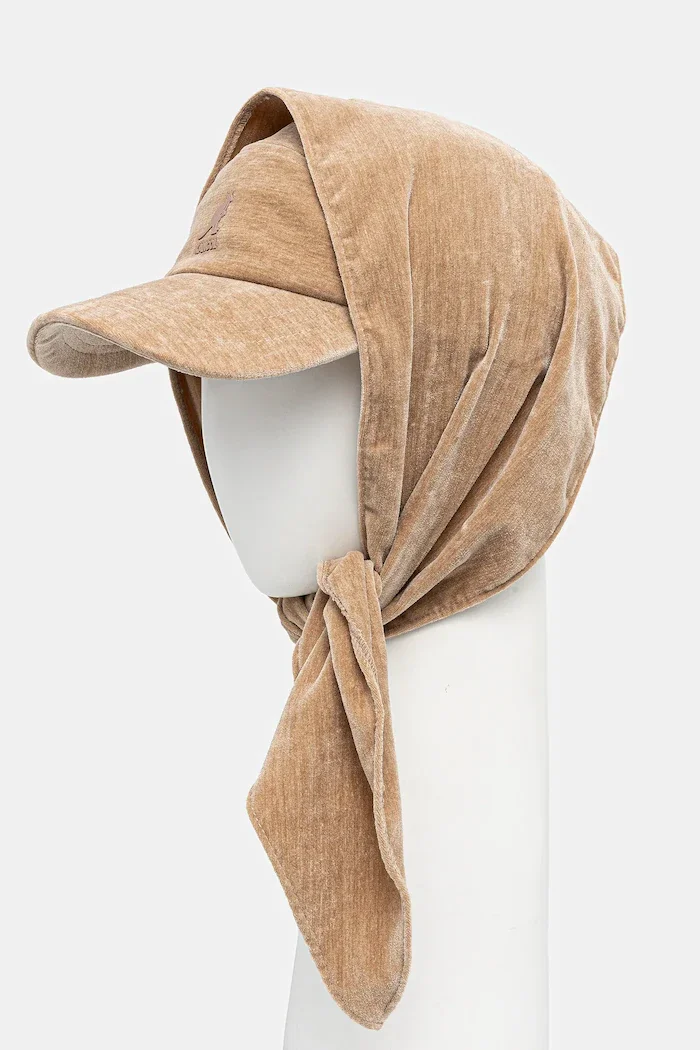 Kangol Шапка с козирка VELVET DRAPE 5-PANEL в кафяво K5475.OT272