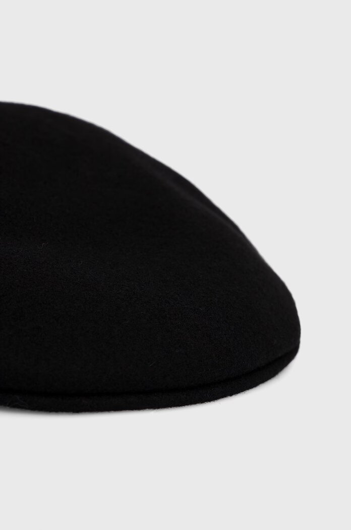 Kangol Вълнен каскет в черно от вълна