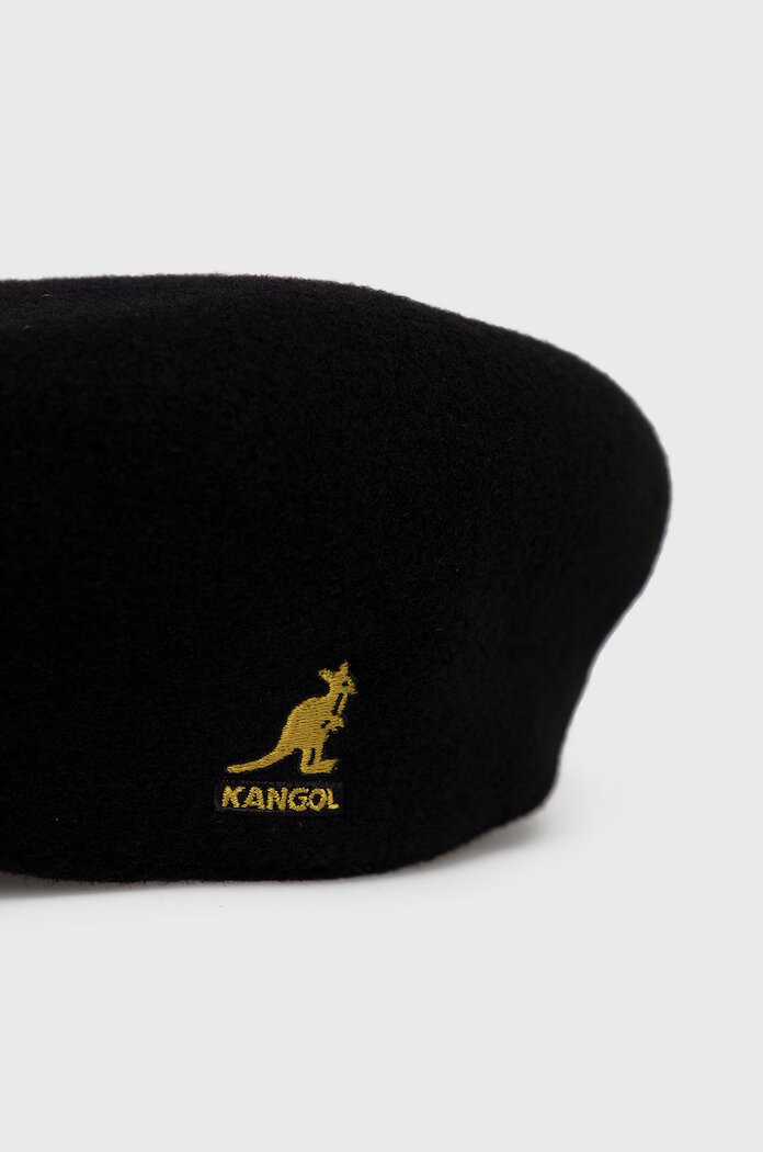 Kangol Вълнен каскет в черно от вълна