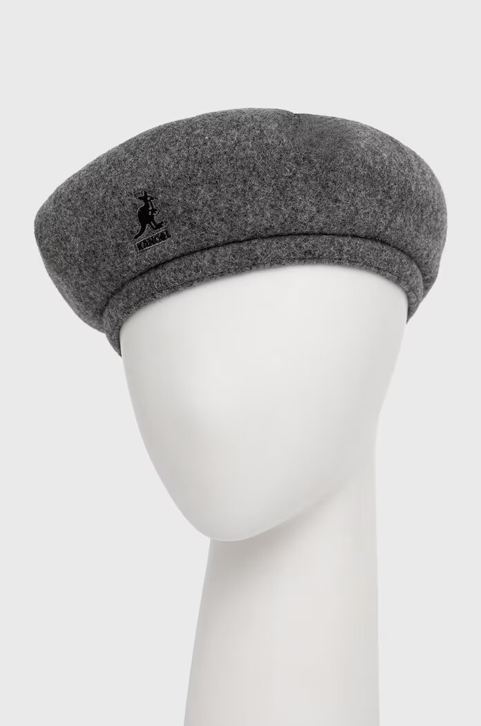 Kangol Вълнен каскет в сиво от вълна