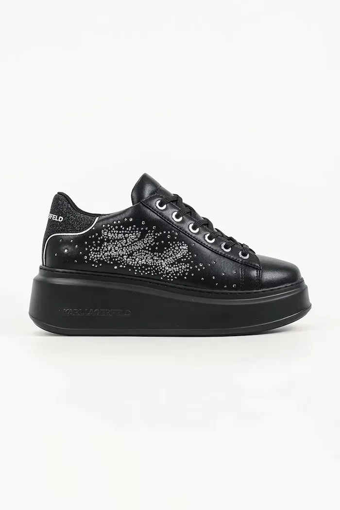 Karl Lagerfeld Anakapri маратонки дамски от кожа черни KL63516S