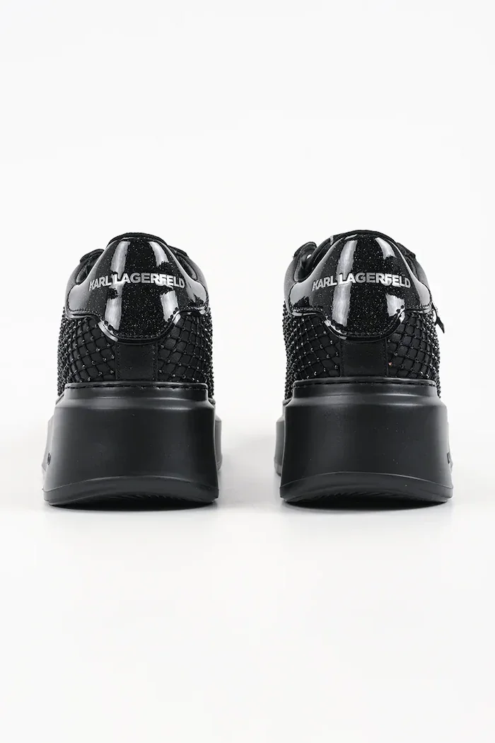 Karl Lagerfeld Anakapri маратонки дамски от кожа черни KL63577N