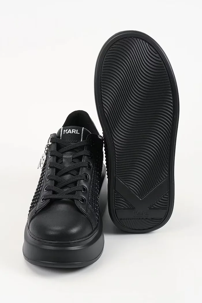 Karl Lagerfeld Anakapri маратонки дамски от кожа черни KL63577N