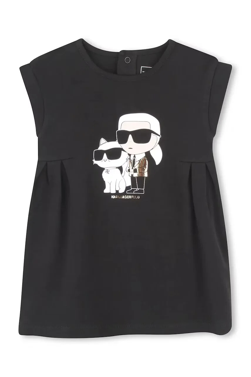 Karl Lagerfeld Бебешка памучна рокля