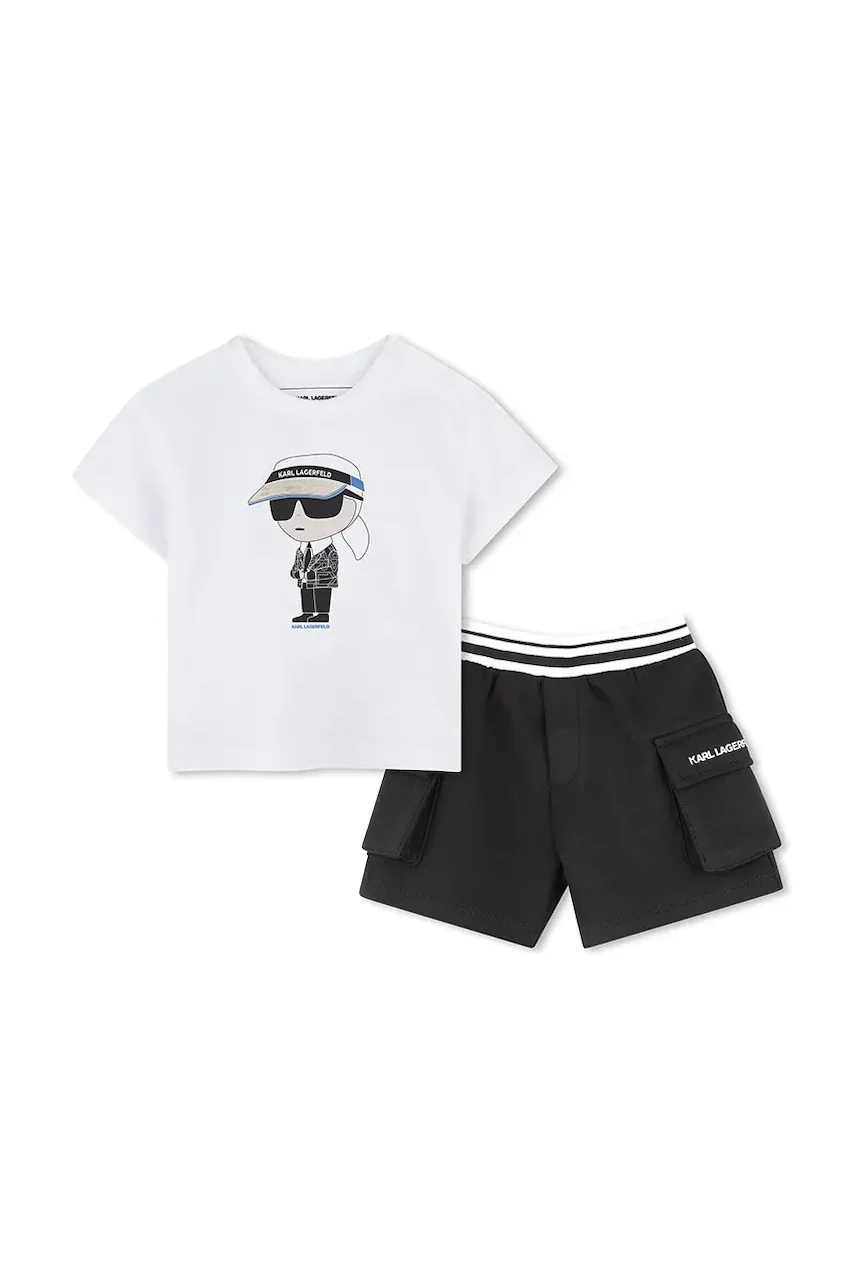 Karl Lagerfeld Бебешки памучен комплект