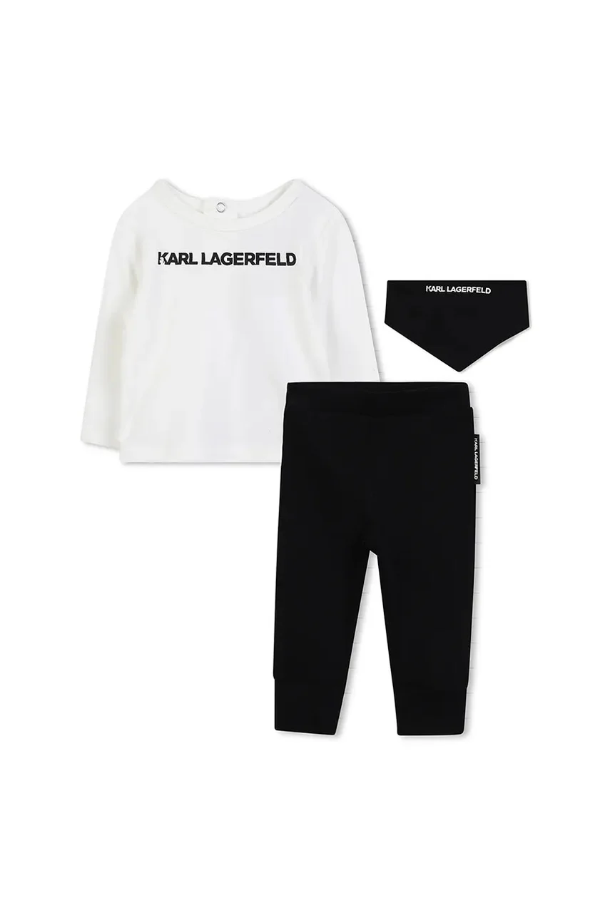 Karl Lagerfeld Бебешки памучен комплект (3 броя)