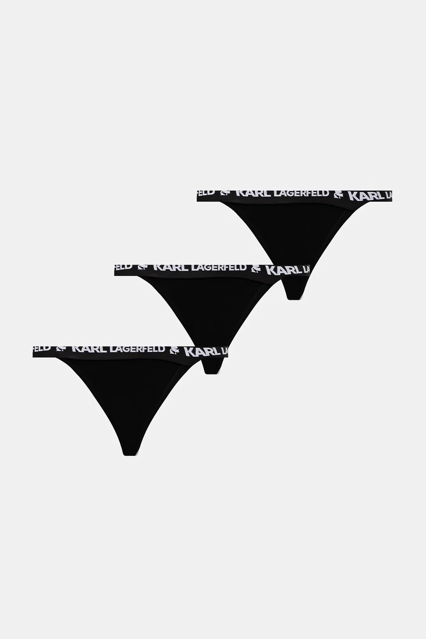 Karl Lagerfeld Бикини тип бразилиана (3 чифта) LOGO BRAZILIAN