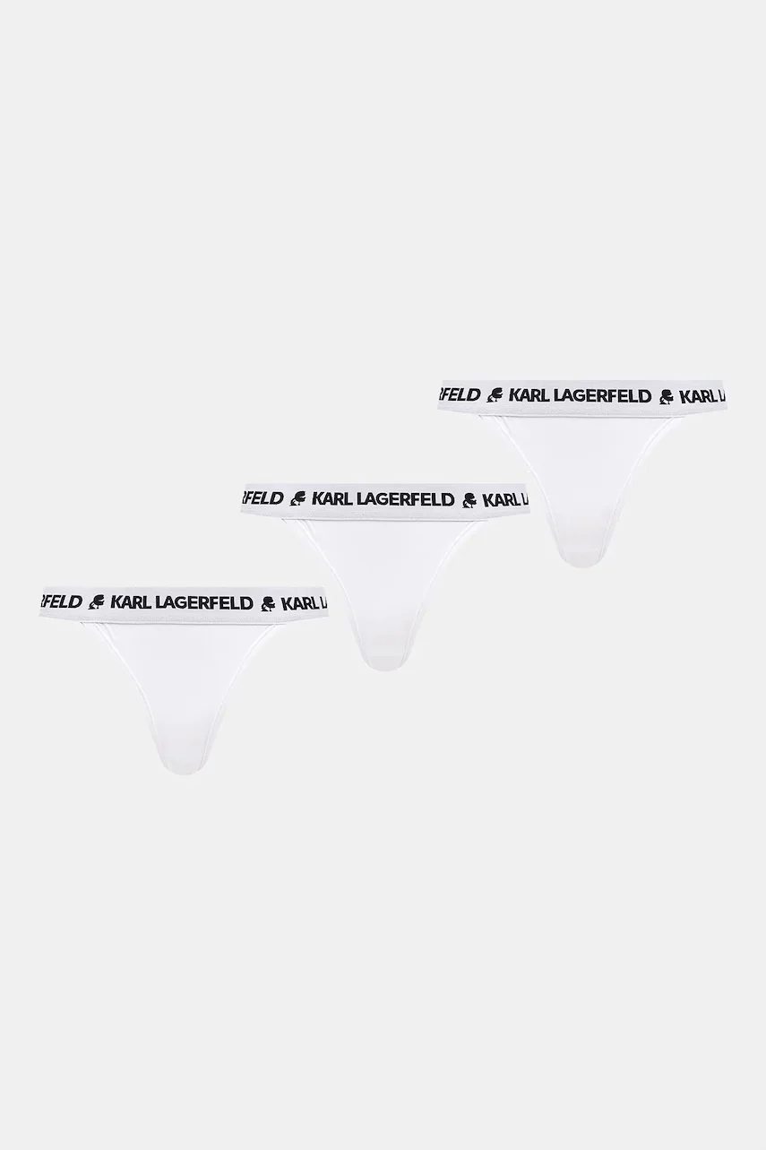 Karl Lagerfeld Бикини тип бразилиана (3 чифта) LOGO BRAZILIAN