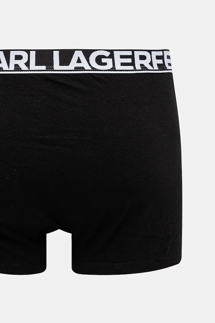 Karl Lagerfeld боксерки мъжки от памук с еластан 3 броя черни A3M47010