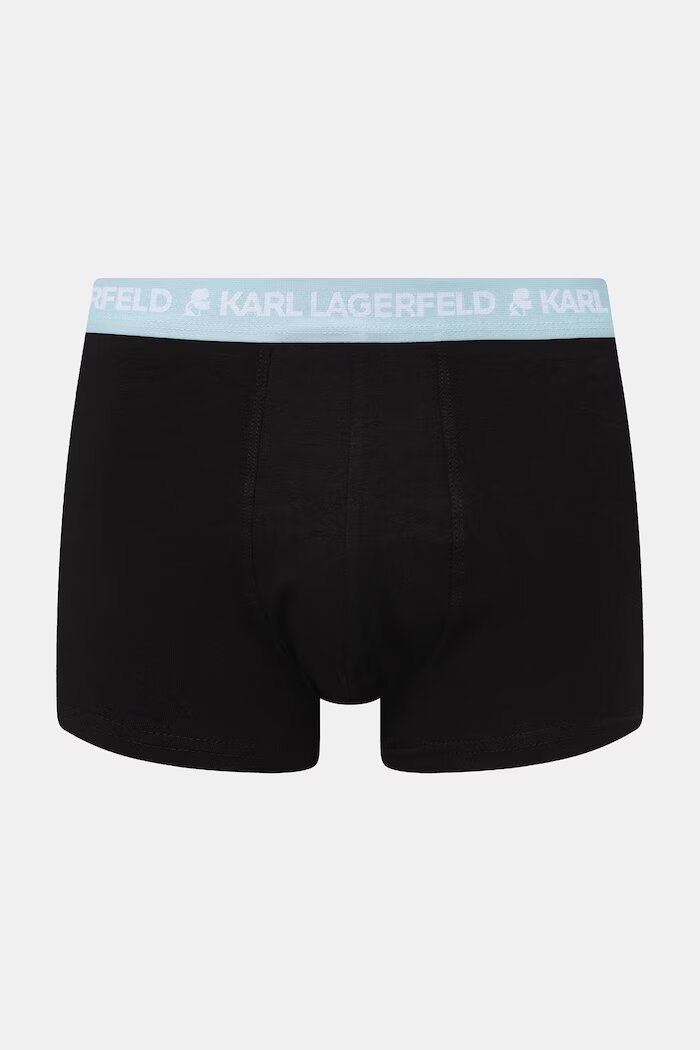 Karl Lagerfeld боксерки мъжки от памук с еластан 3 броя сини A1M47021