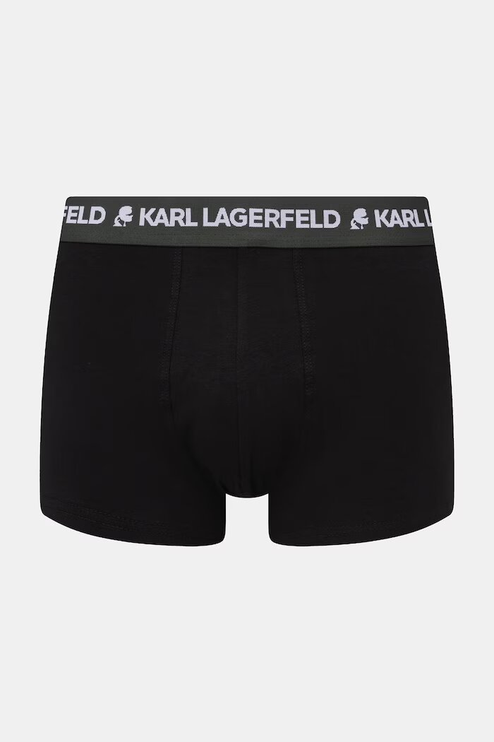 Karl Lagerfeld боксерки мъжки от памук с еластан 3 броя сини A1M47021