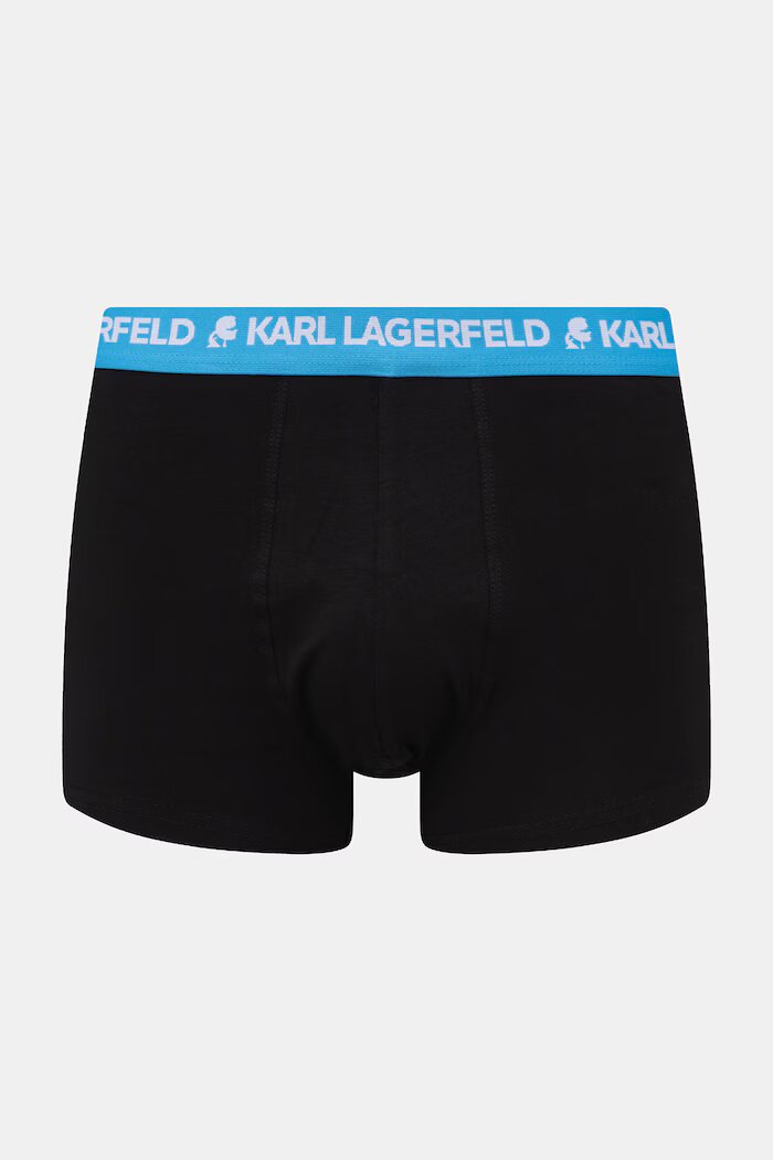 Karl Lagerfeld боксерки мъжки от памук с еластан 3 броя сини A1M47021