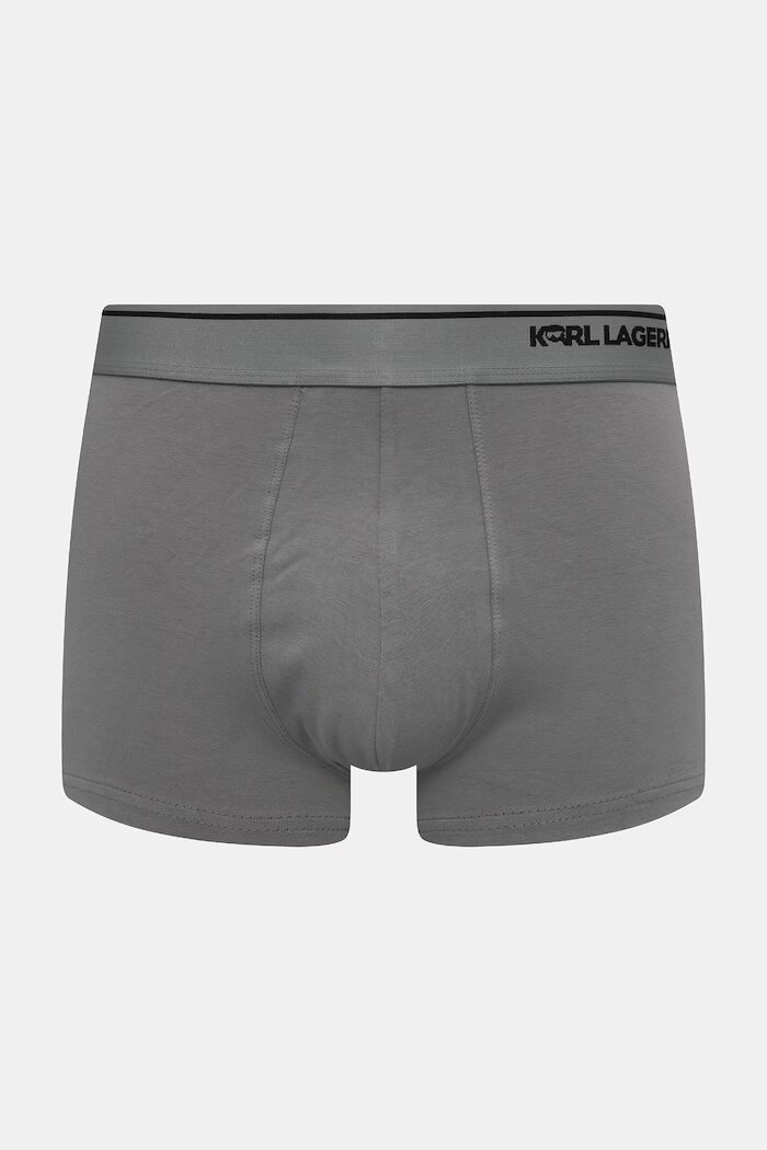 Karl Lagerfeld боксерки мъжки от памук с еластан 3 броя сини A3M47008