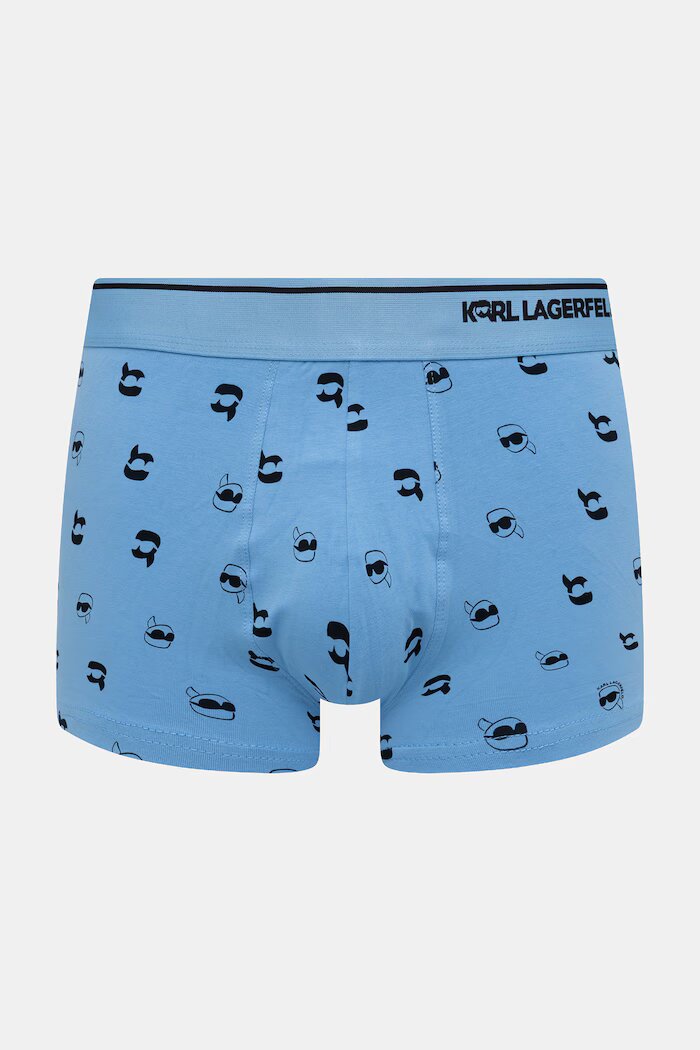 Karl Lagerfeld боксерки мъжки от памук с еластан 3 броя сини A3M47008