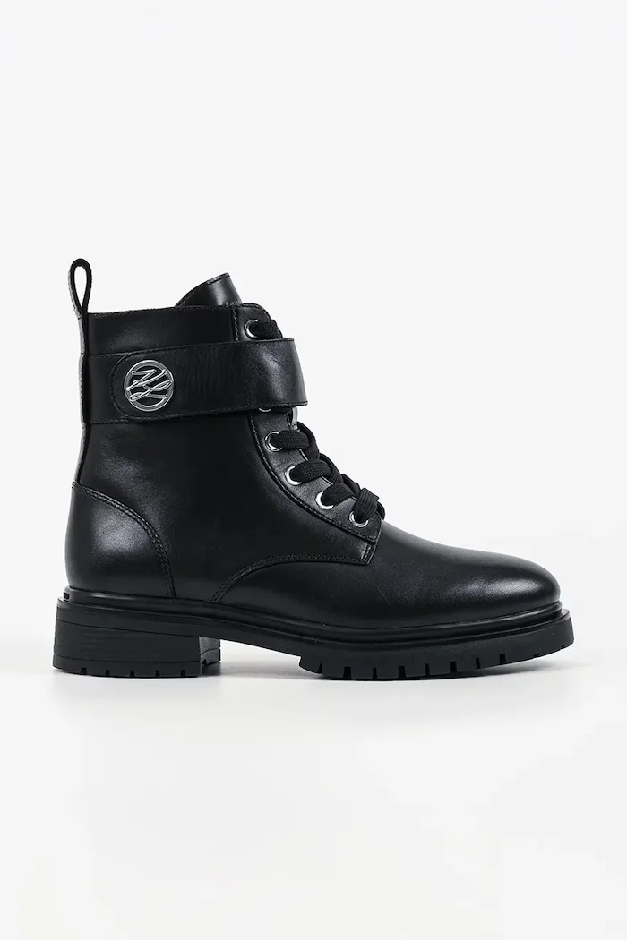 Karl Lagerfeld боти дамски от кожа Binky черни KL47561
