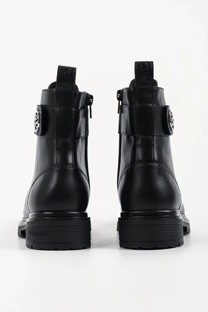 Karl Lagerfeld боти дамски от кожа Binky черни KL47561