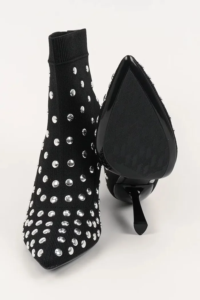 Karl Lagerfeld Боти PANDARA в черно с тънък ток KL31367