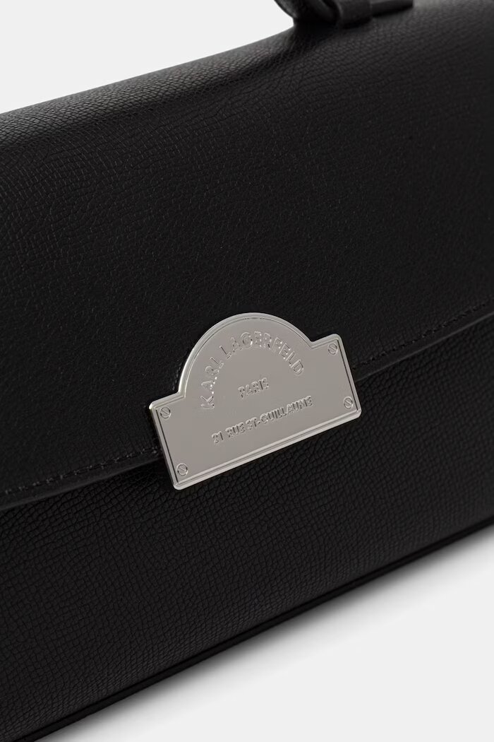 Karl Lagerfeld чанта crossbody дамска от имитация на кожа K/RSG черна B3W30114