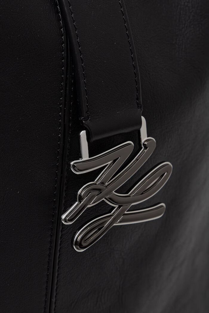 Karl Lagerfeld чанта дамска от кожа K/AUTOGRAPH черна B2W30263