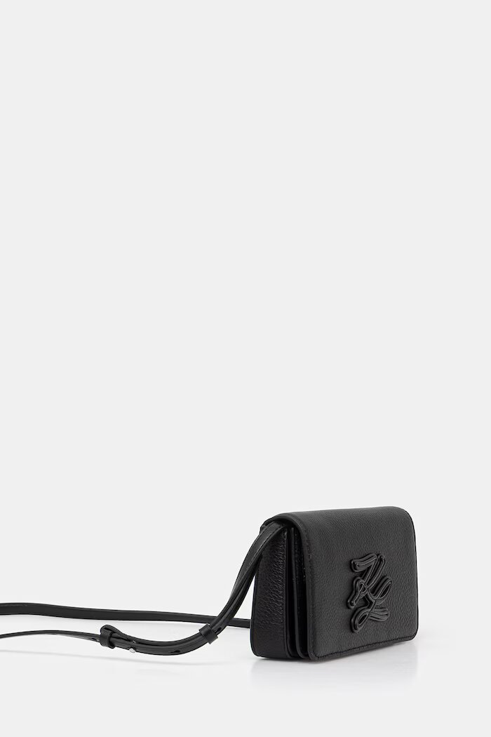 Karl Lagerfeld чанта дамска от кожа K/AUTOGRAPH черна B2W30272