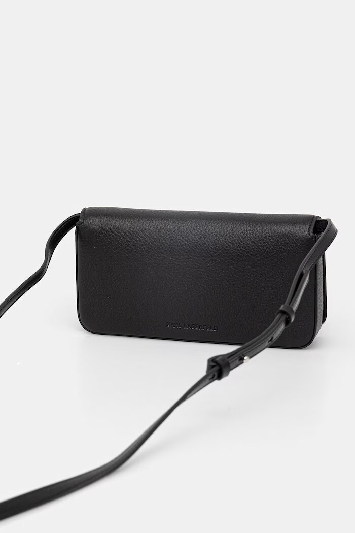 Karl Lagerfeld чанта дамска от кожа K/AUTOGRAPH черна B2W30272