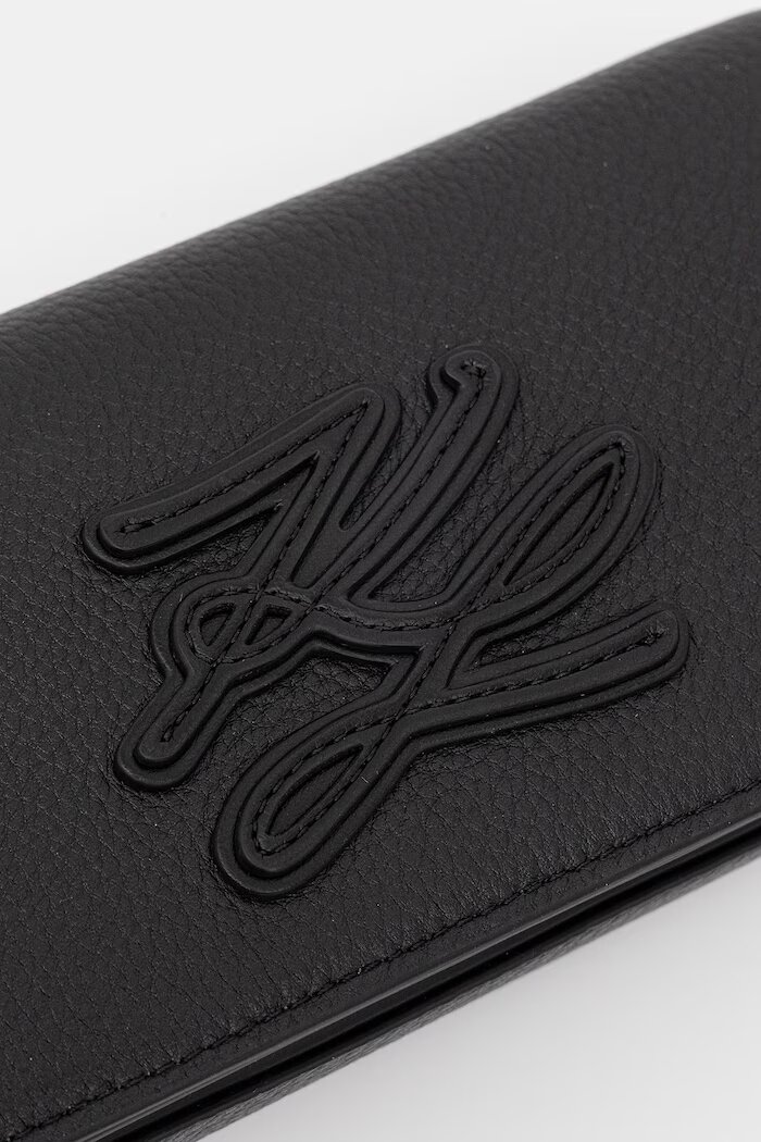 Karl Lagerfeld чанта дамска от кожа K/AUTOGRAPH черна B2W30272