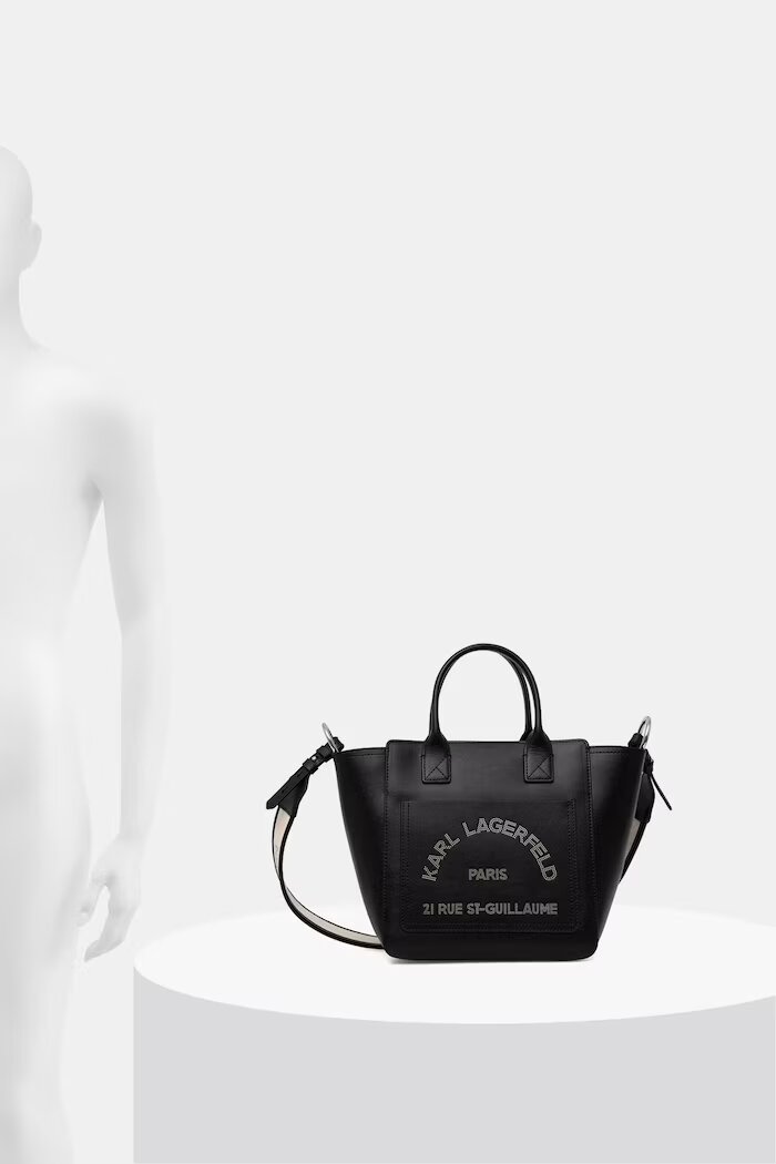 Karl Lagerfeld чанта дамска от кожа K/DAILY черна B3W30093