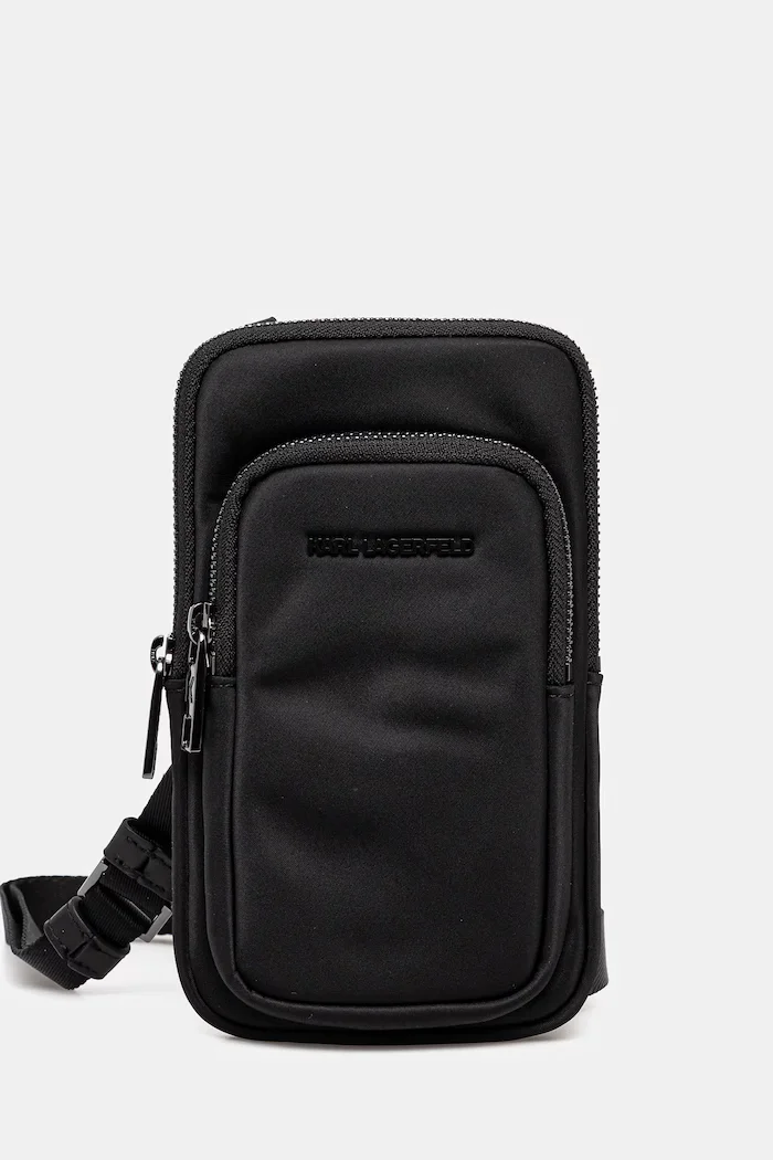 Karl Lagerfeld Чанта през рамо K/ESSENTIAL мъжка в черно A2M32010