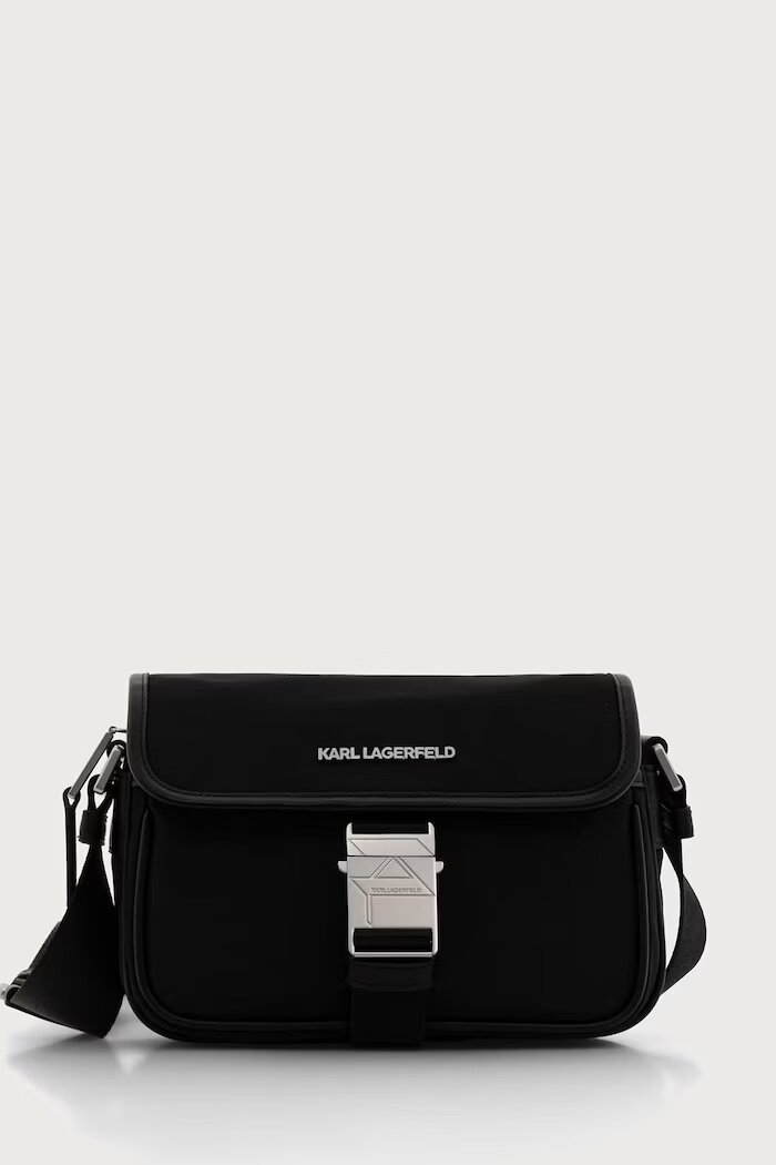 Karl Lagerfeld чанта през рамо мъжка K/NYLON черна B4M30223