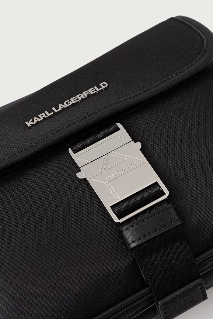 Karl Lagerfeld чанта през рамо мъжка K/NYLON черна B4M30223