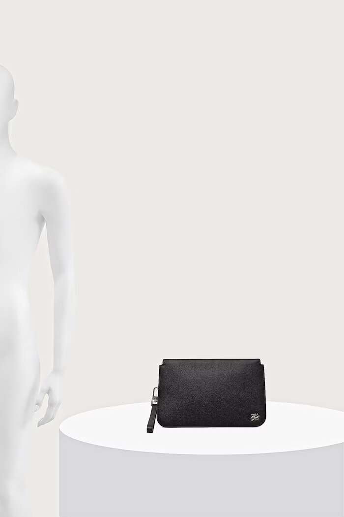 Karl Lagerfeld чанта през рамо мъжка от кожа черна B4M32056