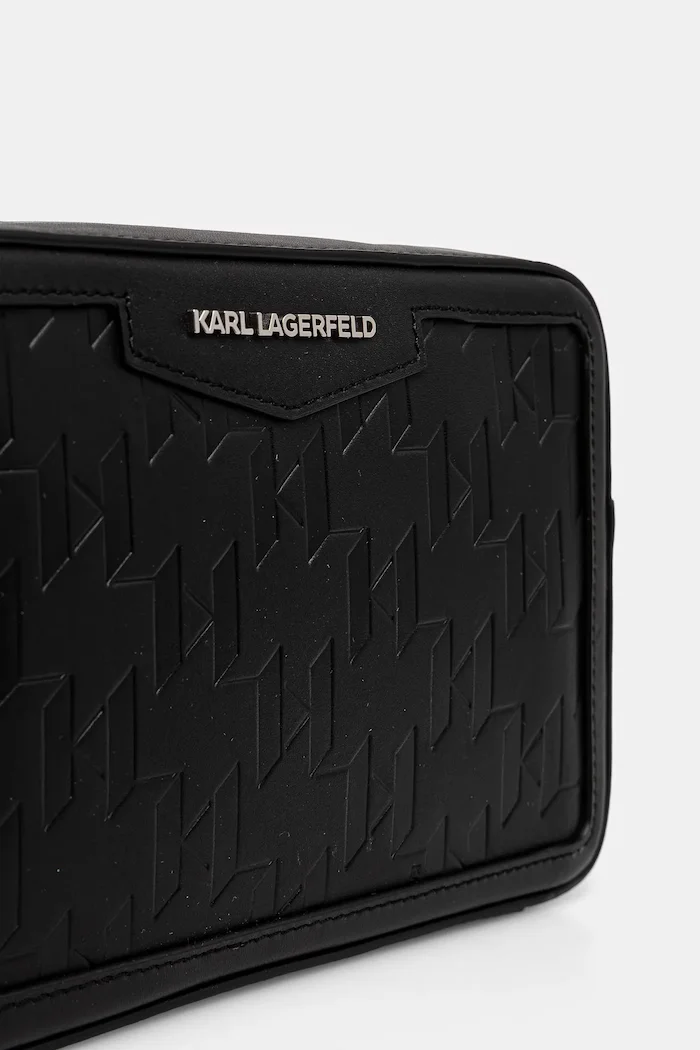 Karl Lagerfeld чанта през рамо мъжка от кожа K/LOOM черна A1M30067