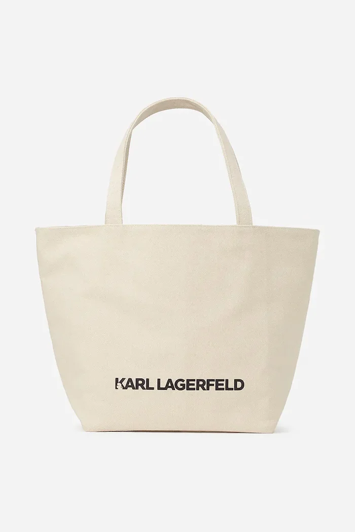 Karl Lagerfeld Чанта с две лица в бежово A2W50003
