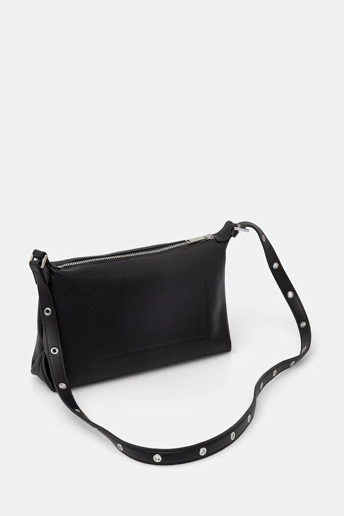 Karl Lagerfeld чанта тип багета дамска от кожа K/EYELETS черна B2W30087