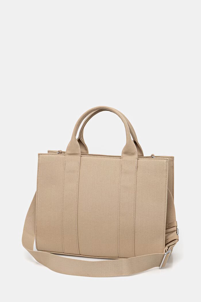 Karl Lagerfeld чанта tote дамска от памук K/RSG бежова A1W50010
