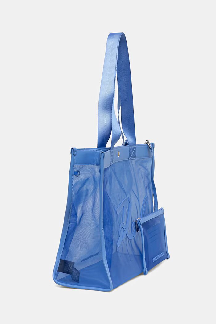 Karl Lagerfeld чанта tote дамски K/SIGNATURE синя B2W46070