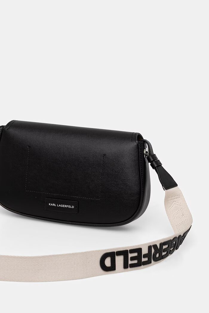 Karl Lagerfeld чанта за деца от кожа K/CIRCLE черна B2W30015