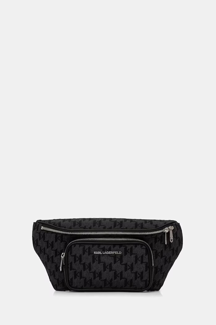 Karl Lagerfeld чанта за кръста мъжка K/MONOGRAM черна B3M30250